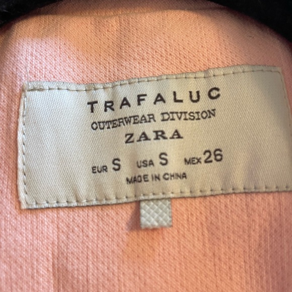 Peachy pink Zara Trafaluc outerwear coat - Picture 5 of 5